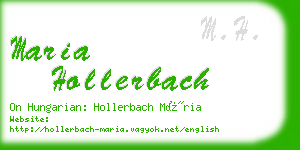 maria hollerbach business card
